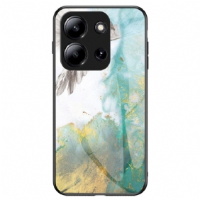 Kuori Poco C85 Marmorikuvioinen Karkaistu Lasi Suojakuori