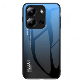 Puhelinkuoret Poco C85 Karkaistusta Lasista Valmistettu Hello-näyttö