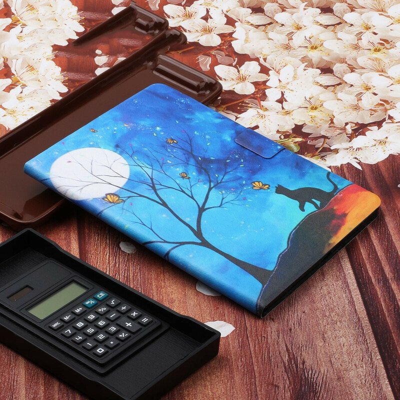 Kotelot Samsung Galaxy Tab S6 Lite Puu Kuuhun Ja Aurinkoon