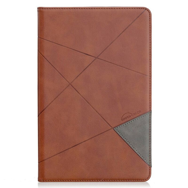 Kuoret Samsung Galaxy Tab S6 Lite Geometria Nahkaefekti
