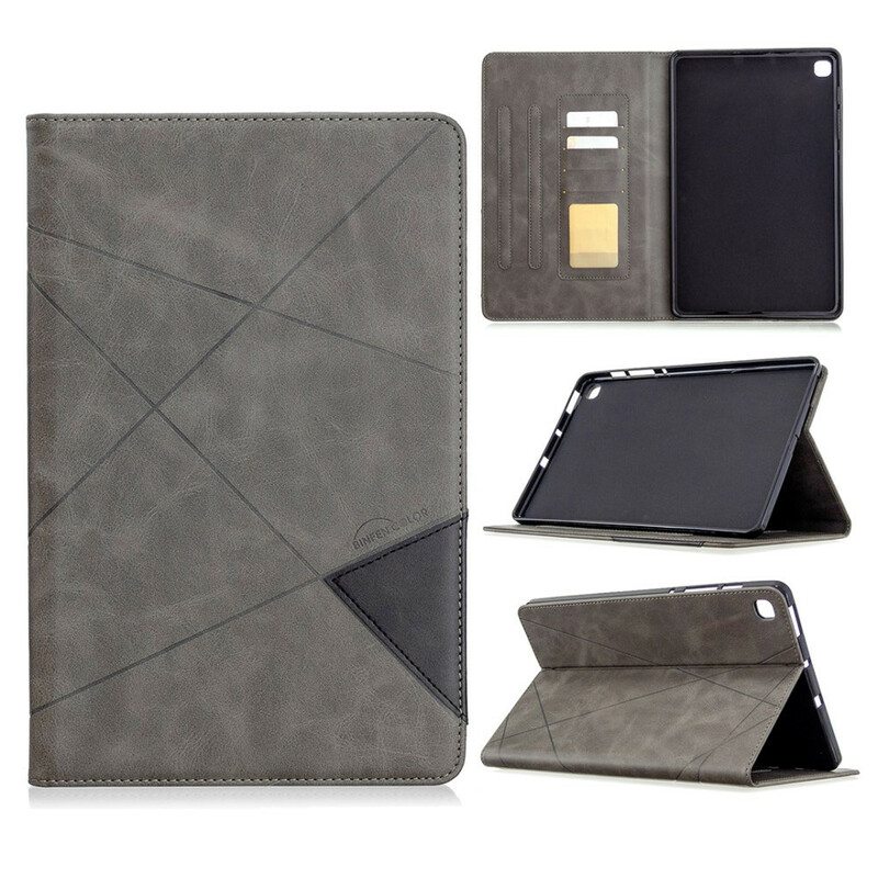 Kuoret Samsung Galaxy Tab S6 Lite Geometria Nahkaefekti