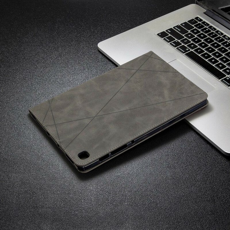 Kuoret Samsung Galaxy Tab S6 Lite Geometria Nahkaefekti