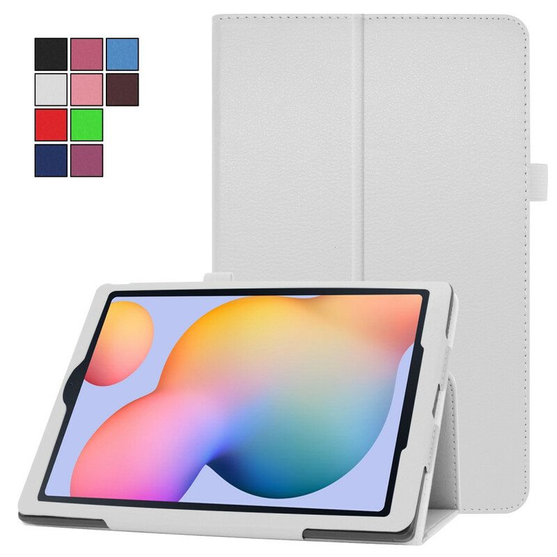 Nahkakotelo Samsung Galaxy Tab S6 Lite 2 Litsi-keinonahkaa