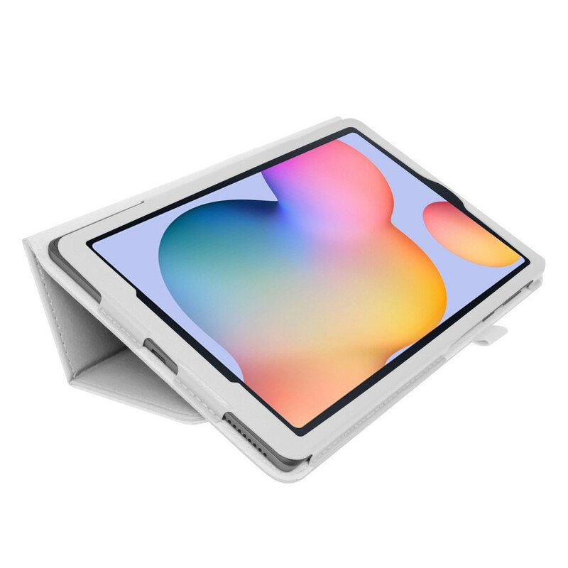 Nahkakotelo Samsung Galaxy Tab S6 Lite 2 Litsi-keinonahkaa