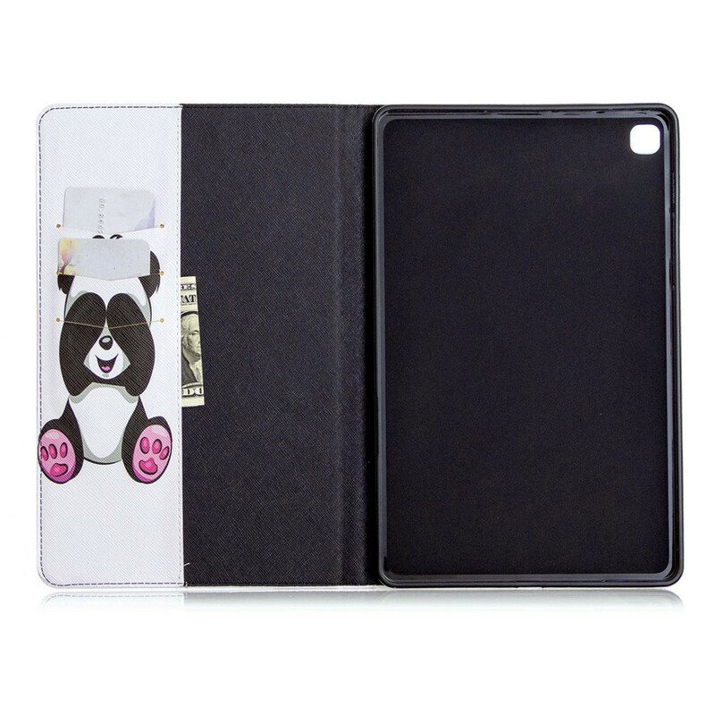 Nahkakuori Samsung Galaxy Tab S6 Lite Panda Hauskaa