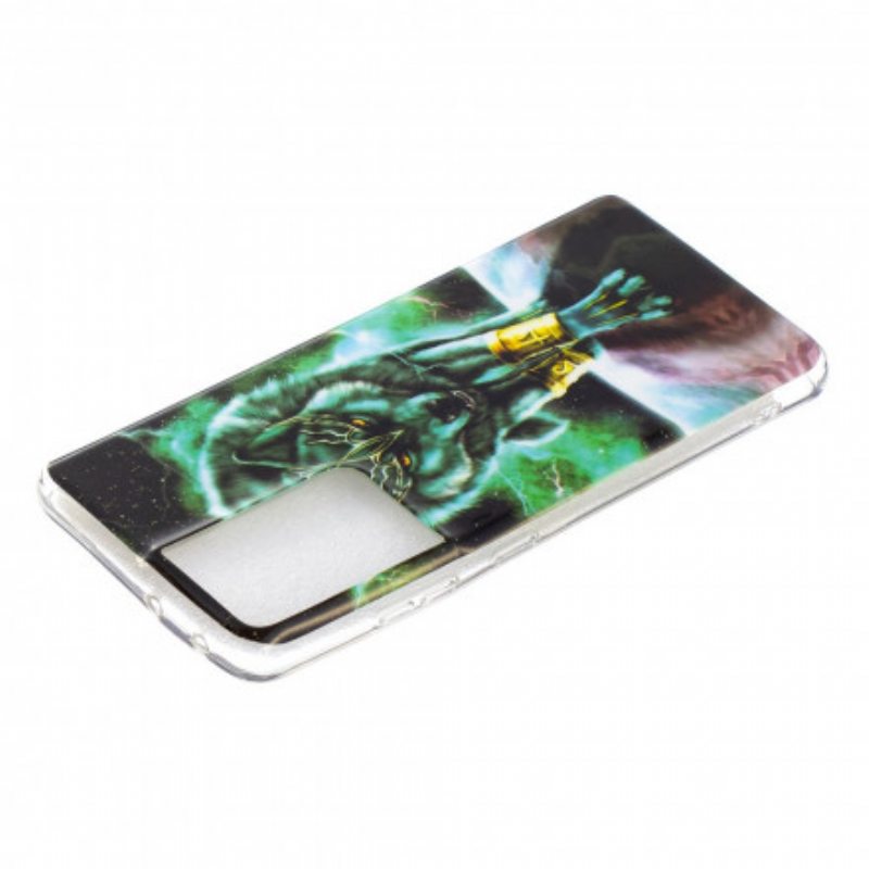 Case Samsung Galaxy S21 Ultra 5G Fluoresoiva Wolf-sarja