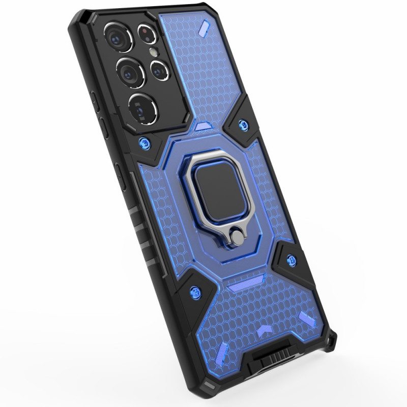 Case Samsung Galaxy S21 Ultra 5G Hunajakenno Renkaalla