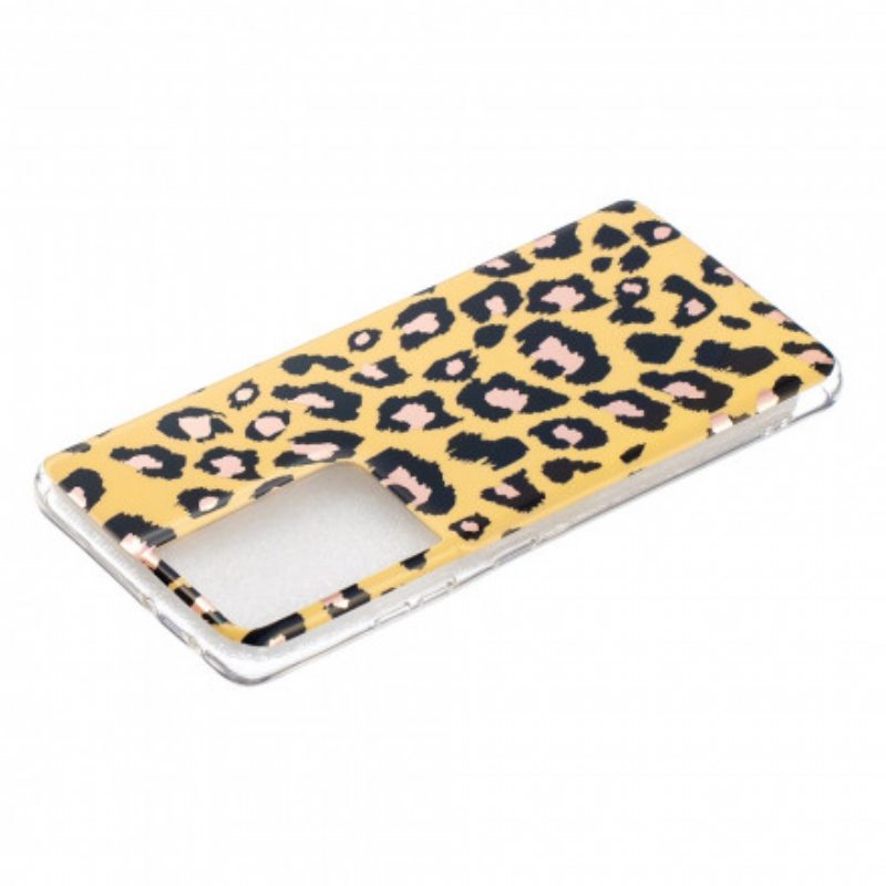 Case Samsung Galaxy S21 Ultra 5G Leopard-tyylinen Marmori