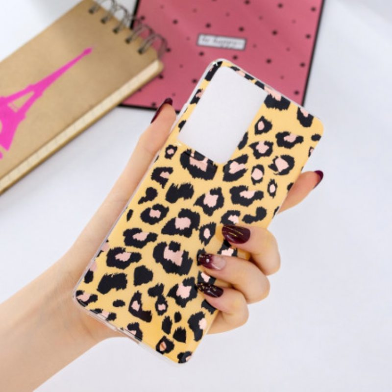 Case Samsung Galaxy S21 Ultra 5G Leopard-tyylinen Marmori