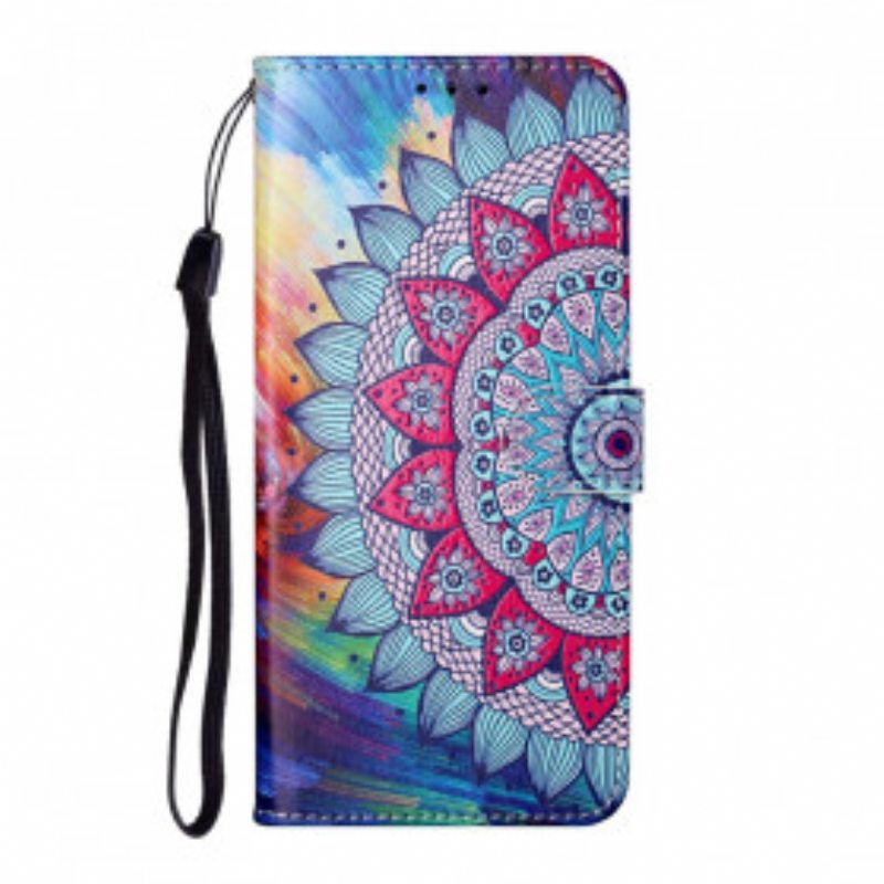 Flip Case Samsung Galaxy S21 Ultra 5G Kuningas Mandala