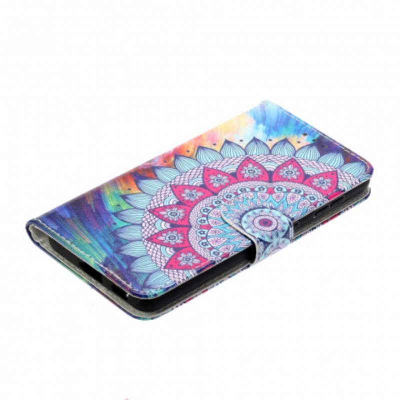 Flip Case Samsung Galaxy S21 Ultra 5G Kuningas Mandala