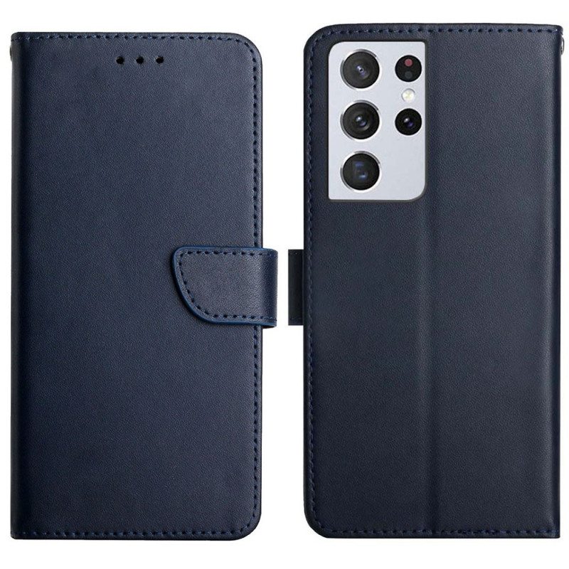 Kotelot Samsung Galaxy S21 Ultra 5G Aitoa Nappan Nahkaa