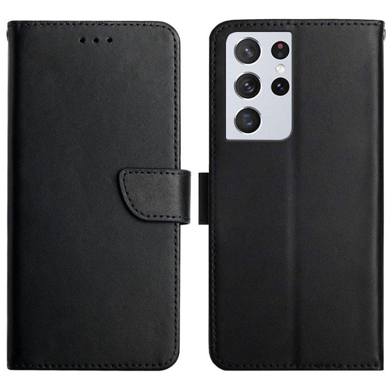 Kotelot Samsung Galaxy S21 Ultra 5G Aitoa Nappan Nahkaa