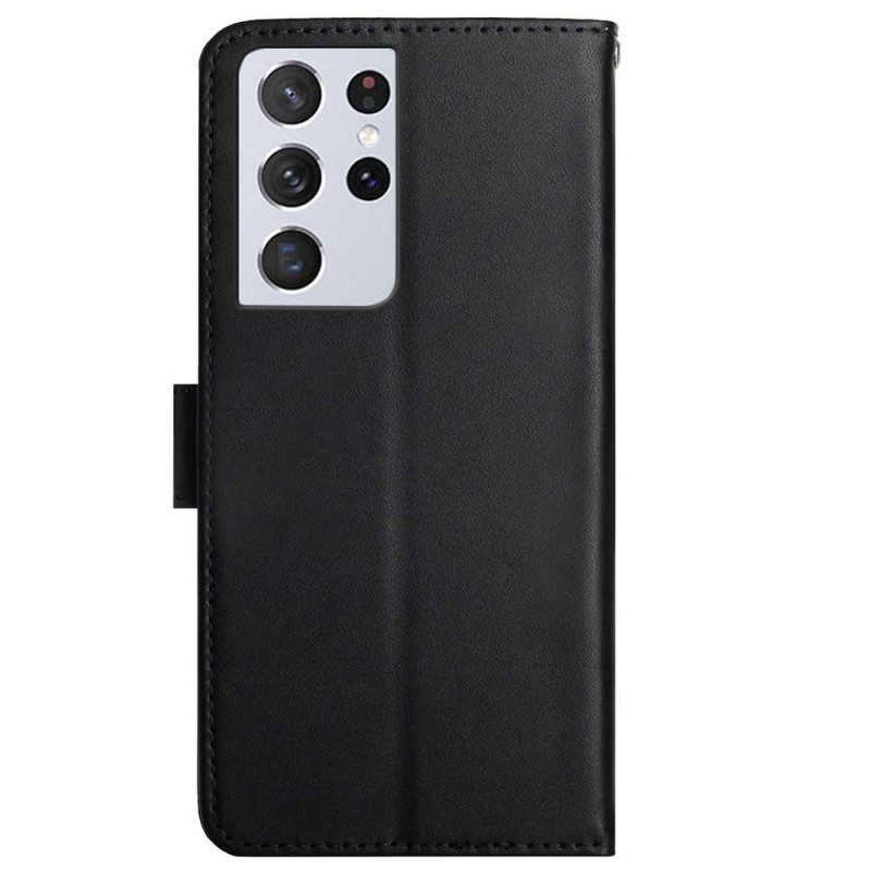 Kotelot Samsung Galaxy S21 Ultra 5G Aitoa Nappan Nahkaa