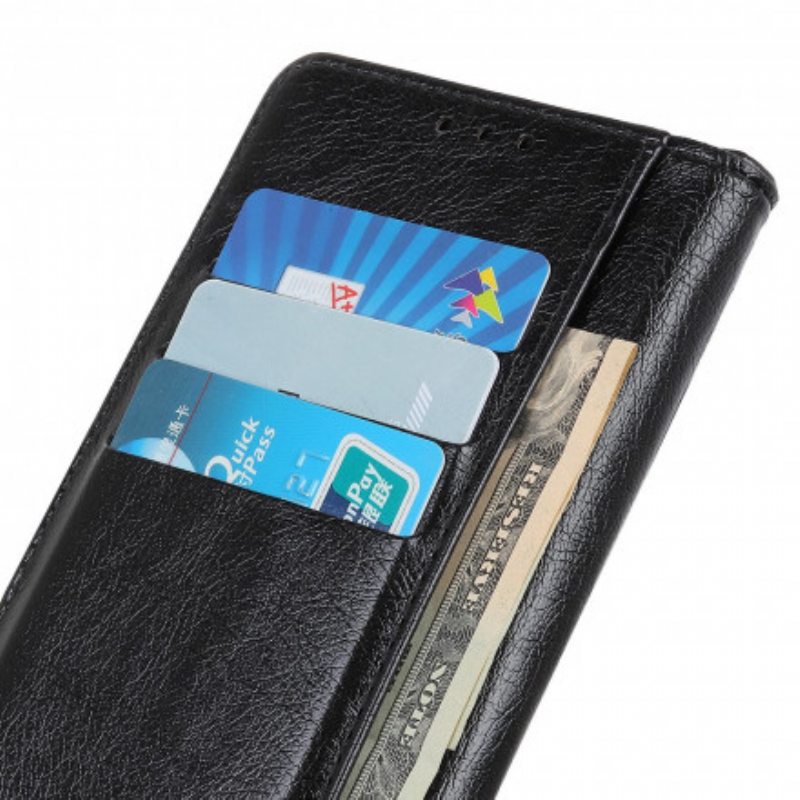 Kotelot Samsung Galaxy S21 Ultra 5G Antiikkinen Nappan Nahkaefekti