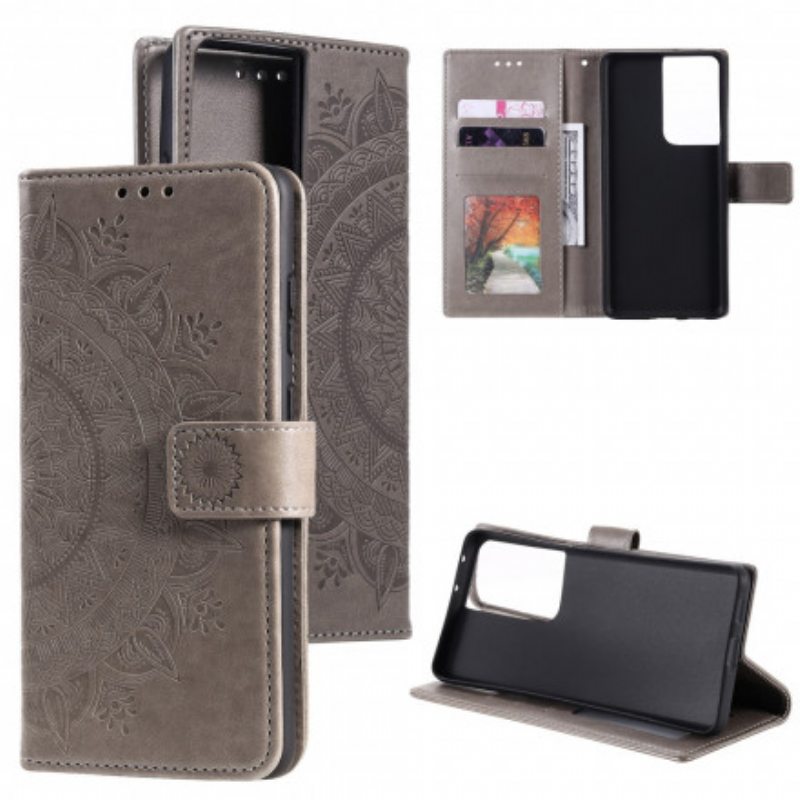 Kotelot Samsung Galaxy S21 Ultra 5G Auringon Mandala