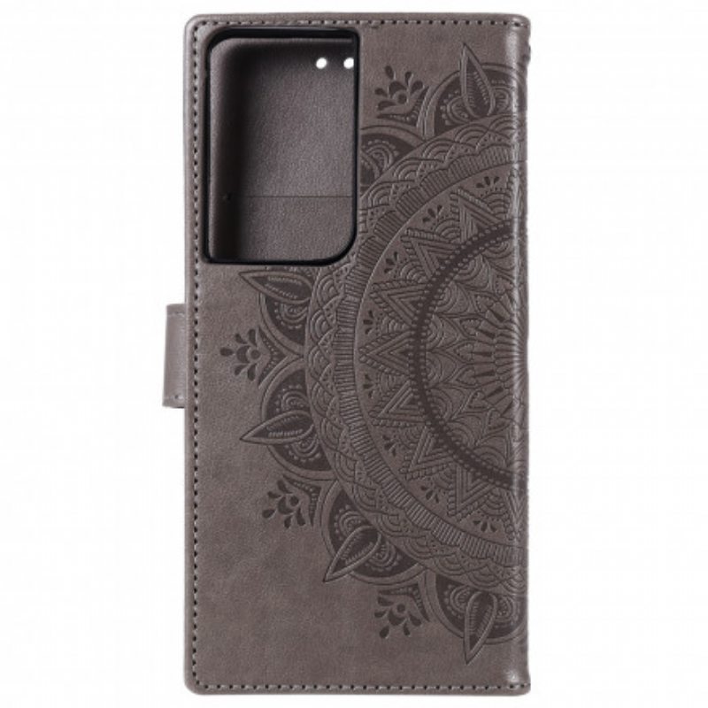 Kotelot Samsung Galaxy S21 Ultra 5G Auringon Mandala