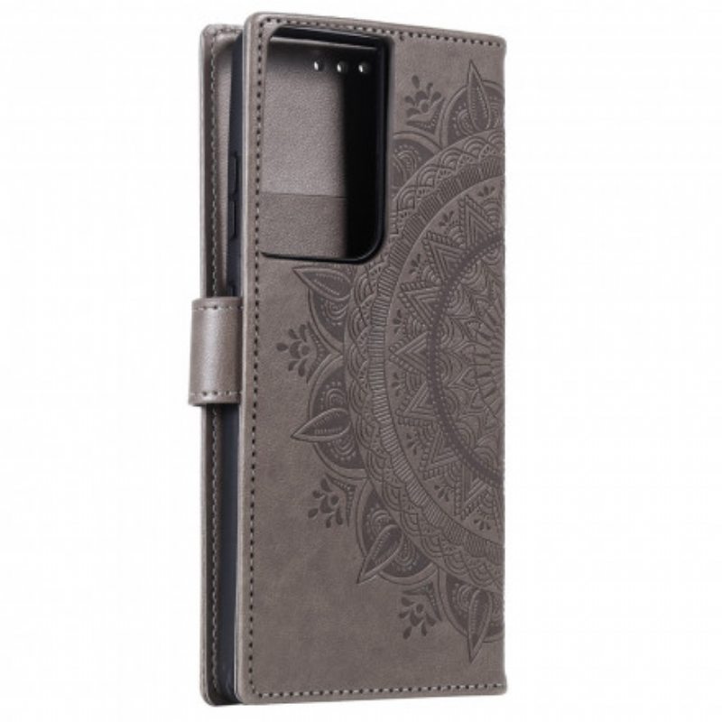 Kotelot Samsung Galaxy S21 Ultra 5G Auringon Mandala