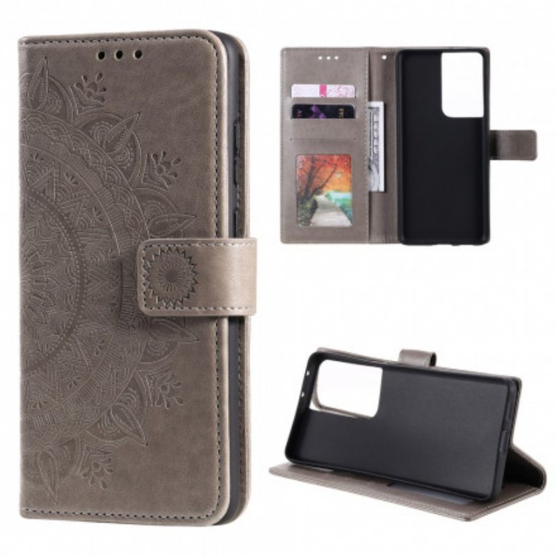 Kotelot Samsung Galaxy S21 Ultra 5G Auringon Mandala