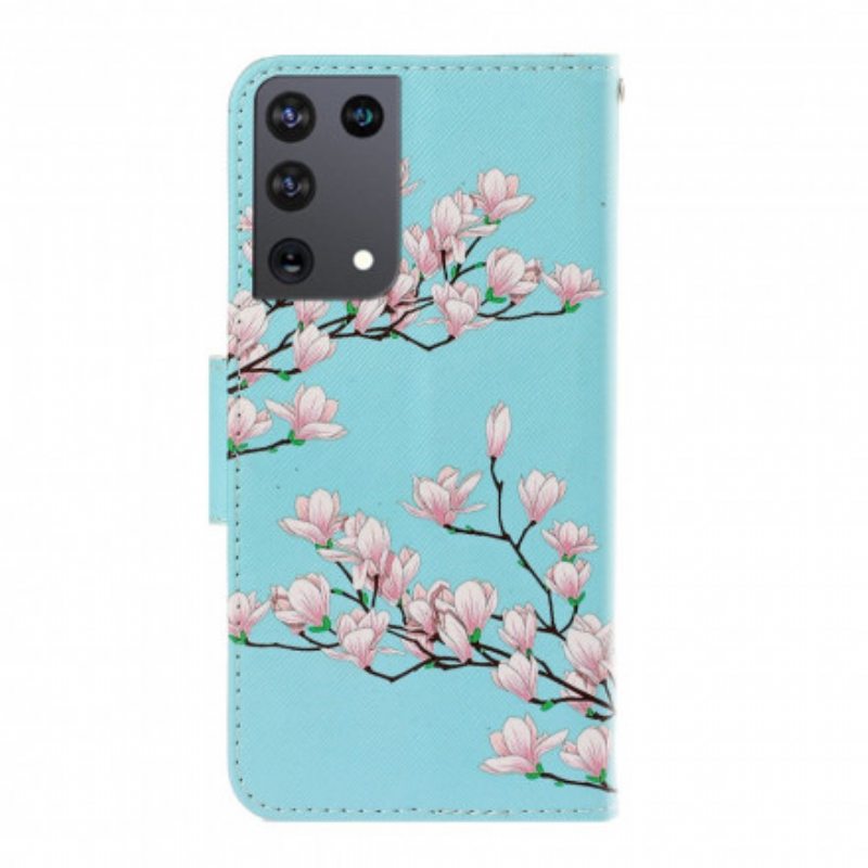 Kotelot Samsung Galaxy S21 Ultra 5G Suojaketju Kuori Strappy Pensas