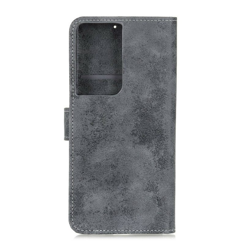 Kotelot Samsung Galaxy S21 Ultra 5G Vintage Keinonahkaa