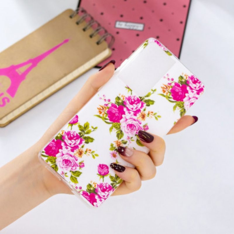 Kuori Samsung Galaxy S21 Ultra 5G Fluoresoivat Liberty Flowers