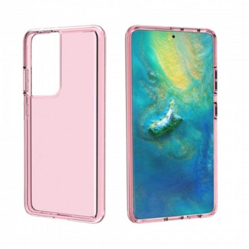 Kuori Samsung Galaxy S21 Ultra 5G Värillinen Läpinäkyvä