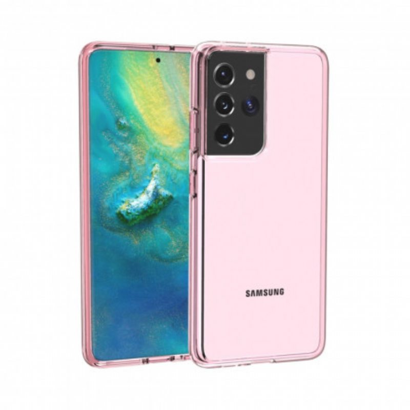 Kuori Samsung Galaxy S21 Ultra 5G Värillinen Läpinäkyvä