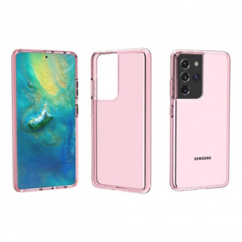 Kuori Samsung Galaxy S21 Ultra 5G Värillinen Läpinäkyvä
