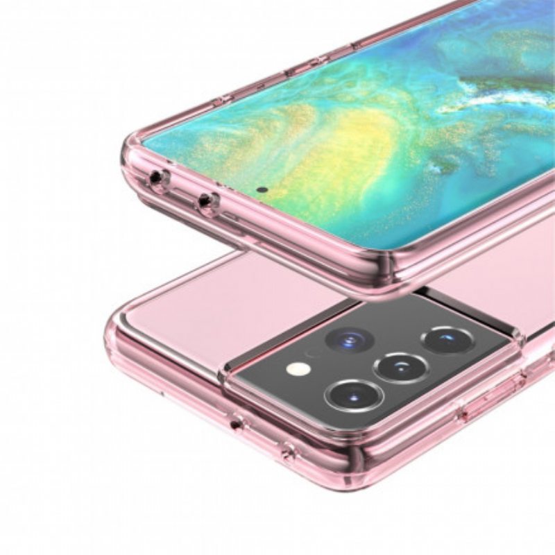 Kuori Samsung Galaxy S21 Ultra 5G Värillinen Läpinäkyvä