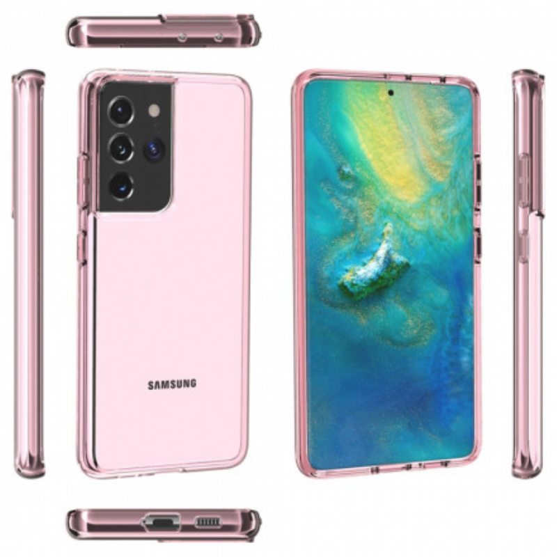 Kuori Samsung Galaxy S21 Ultra 5G Värillinen Läpinäkyvä