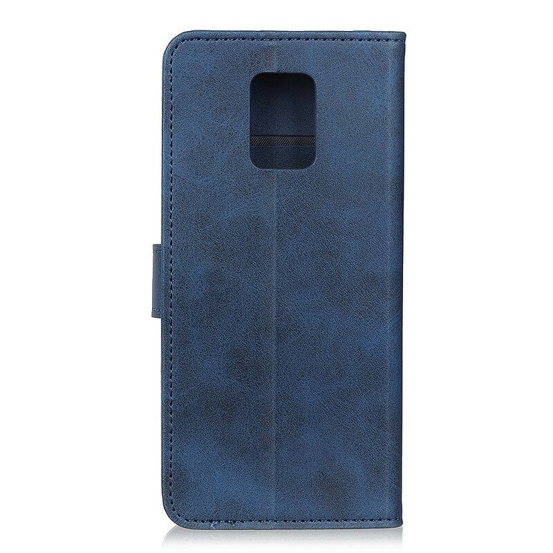 Flip Case Xiaomi Redmi Note 9S / 9 Pro Retro Mattanahkaefekti