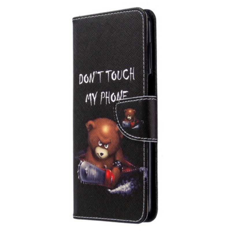 Flip Case Xiaomi Redmi Note 9S / 9 Pro Vaarallinen Karhu