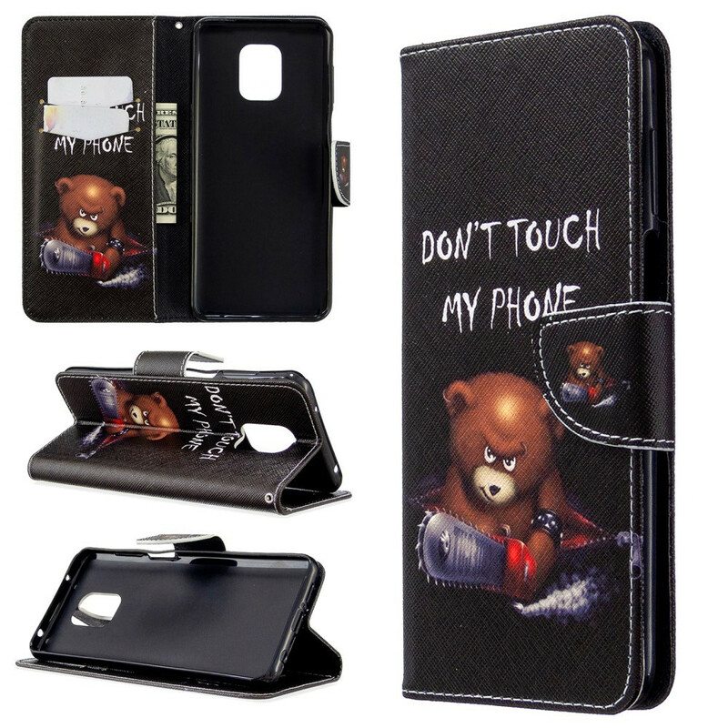 Flip Case Xiaomi Redmi Note 9S / 9 Pro Vaarallinen Karhu