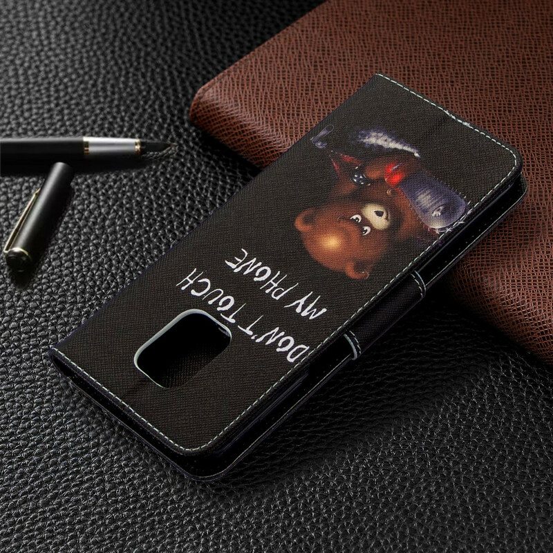 Flip Case Xiaomi Redmi Note 9S / 9 Pro Vaarallinen Karhu