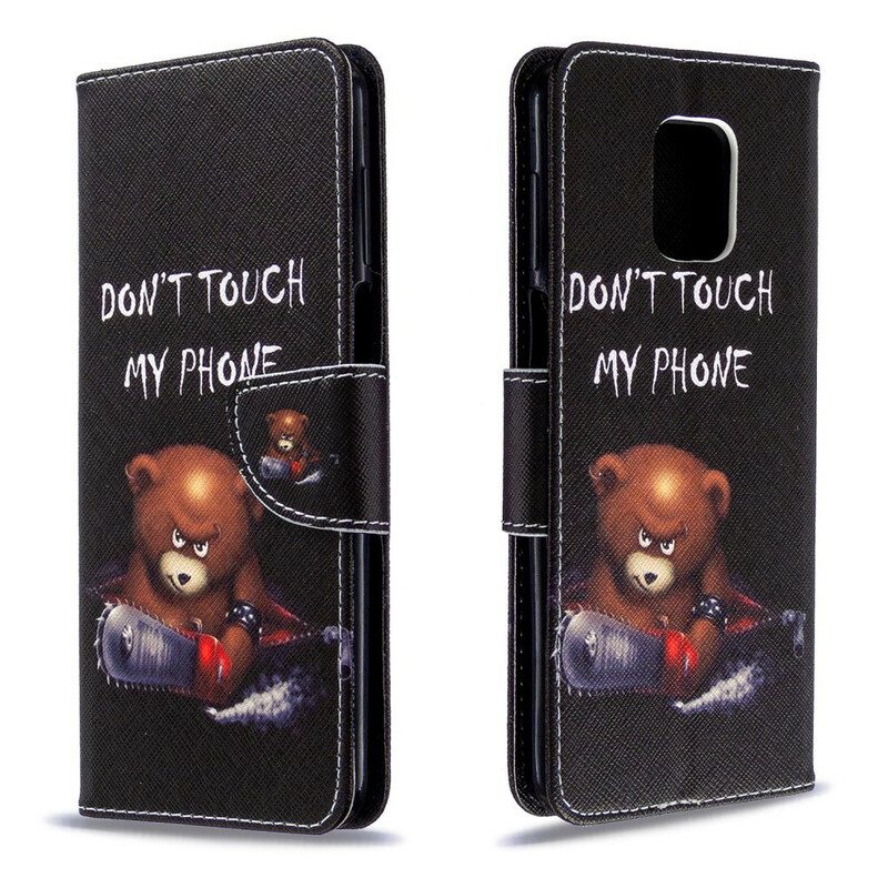 Flip Case Xiaomi Redmi Note 9S / 9 Pro Vaarallinen Karhu