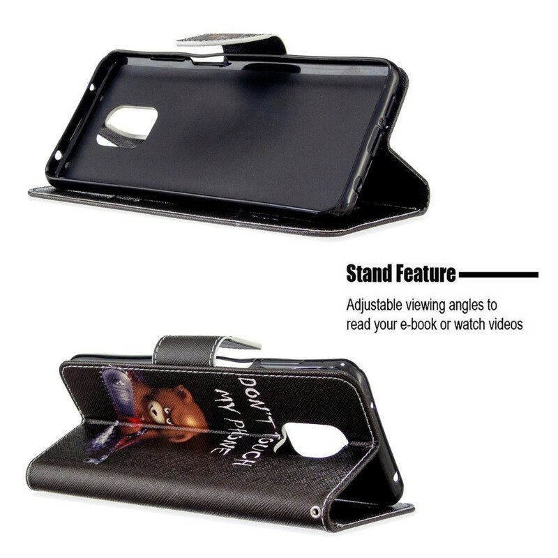 Flip Case Xiaomi Redmi Note 9S / 9 Pro Vaarallinen Karhu