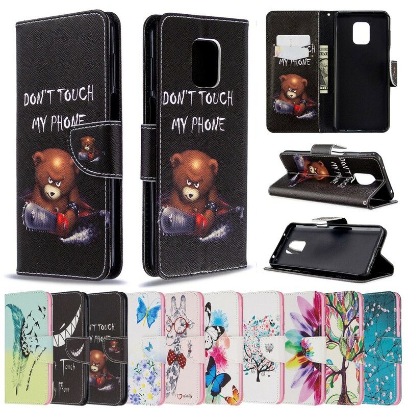 Flip Case Xiaomi Redmi Note 9S / 9 Pro Vaarallinen Karhu