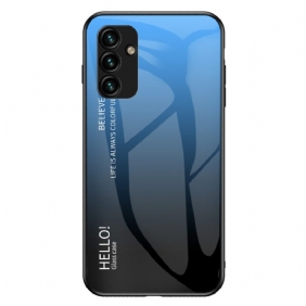 Kuori Samsung Galaxy A14 / A14 5G Karkaistu Lasi Hello