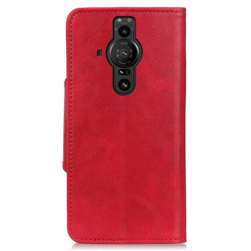 Kotelot Sony Xperia Pro-I Koristeellinen Tekonahkainen Nappi