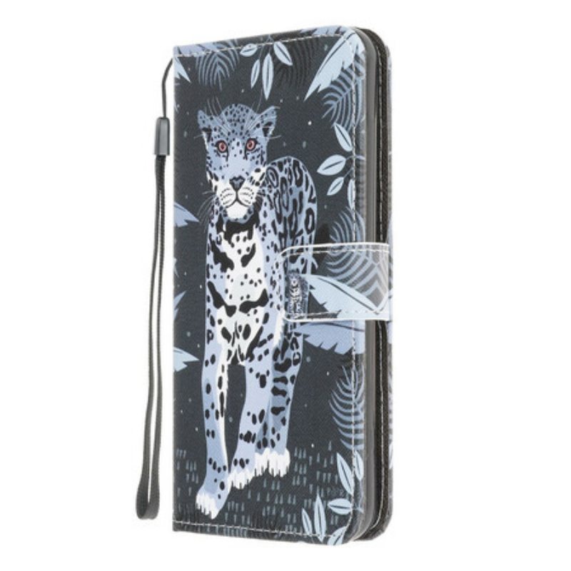 Kotelot Xiaomi Redmi 9 Suojaketju Kuori Strappy Leopard