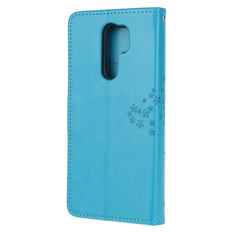 Kotelot Xiaomi Redmi 9 Suojaketju Kuori Tangapuu Ja Pöllöt