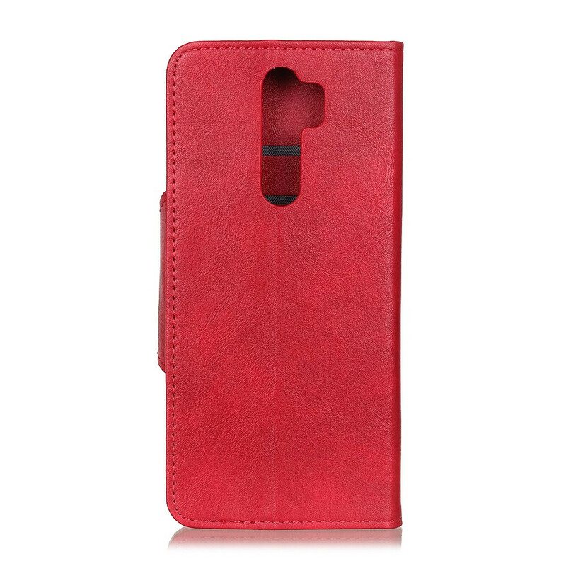 Kotelot Xiaomi Redmi 9 Vintage Keinonahka Ja Nappi