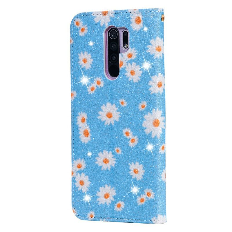 Puhelinkuoret Xiaomi Redmi 9 Kotelot Flip Koiranputkea