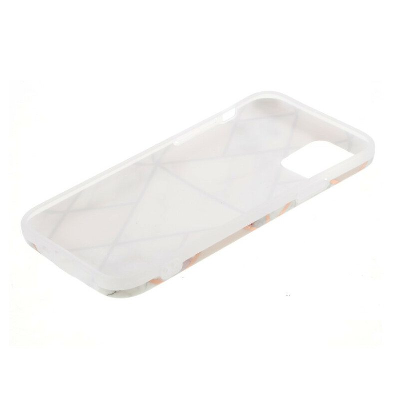 Case iPhone 12 Mini Silikonimarmorigeometria