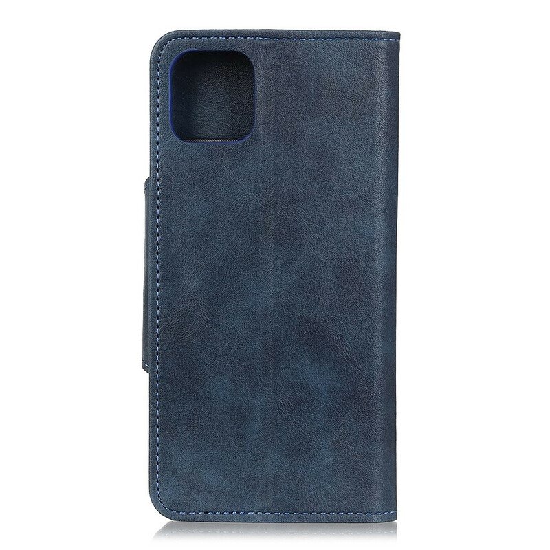 Kotelot iPhone 12 Mini Keinonahkainen Nappi