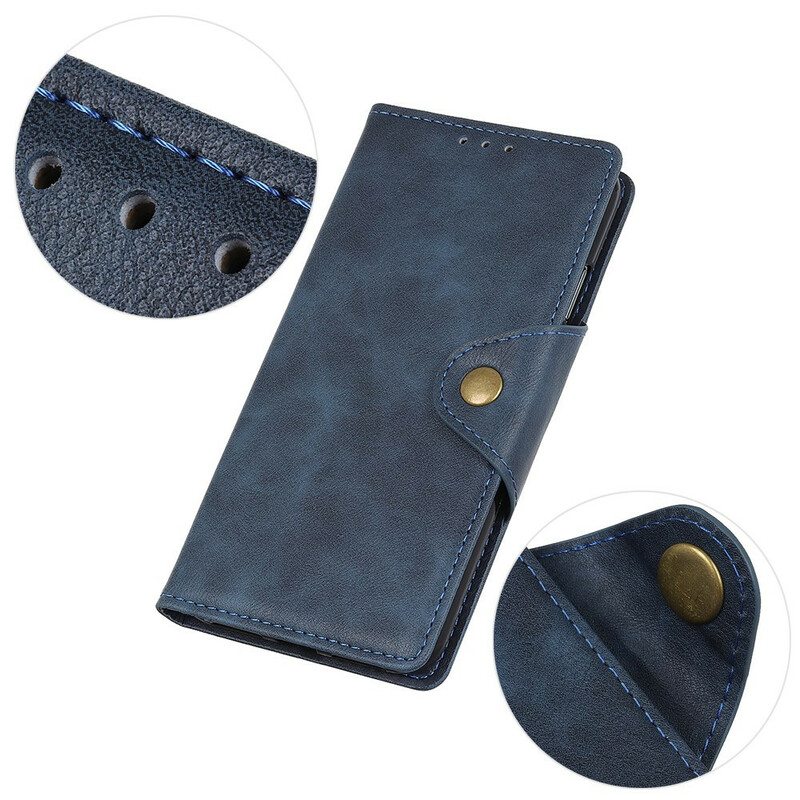 Kotelot iPhone 12 Mini Keinonahkainen Nappi