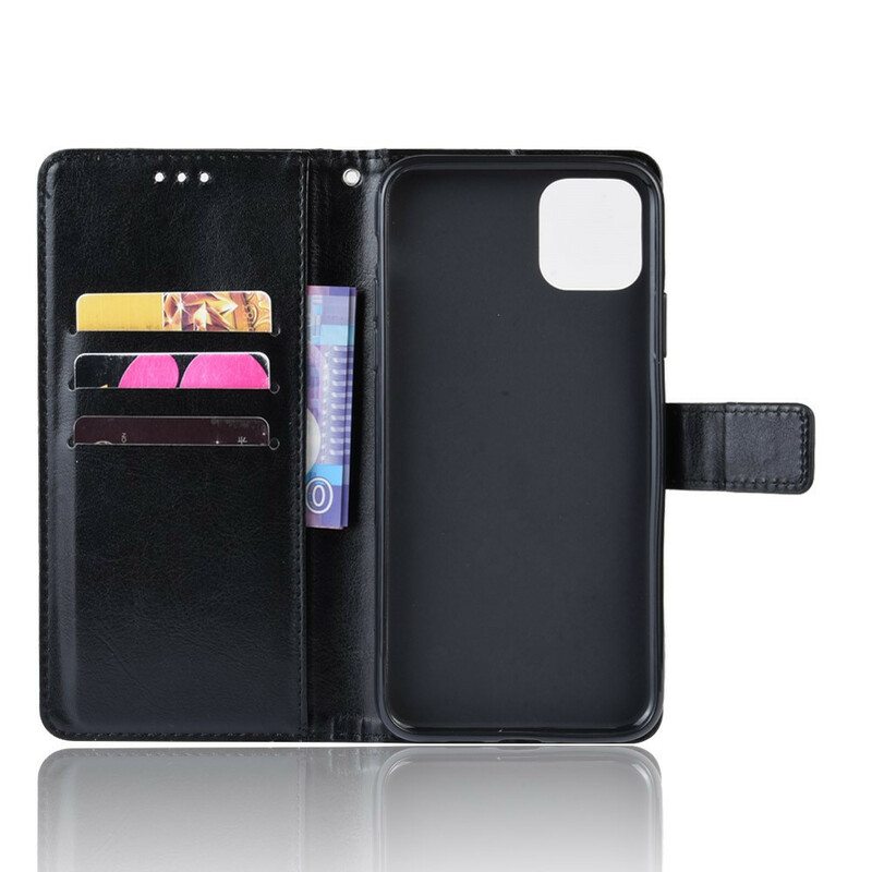 Kotelot iPhone 12 Mini Näyttävä Keinonahka