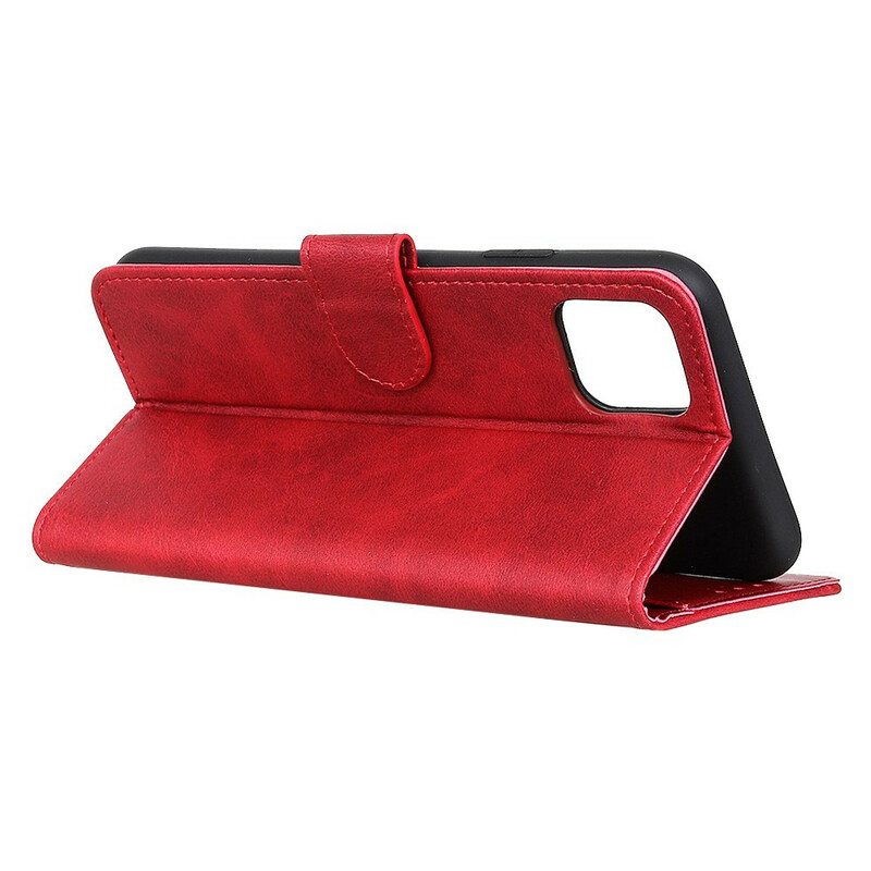 Kotelot iPhone 12 Mini Retro Mattanahkaefekti