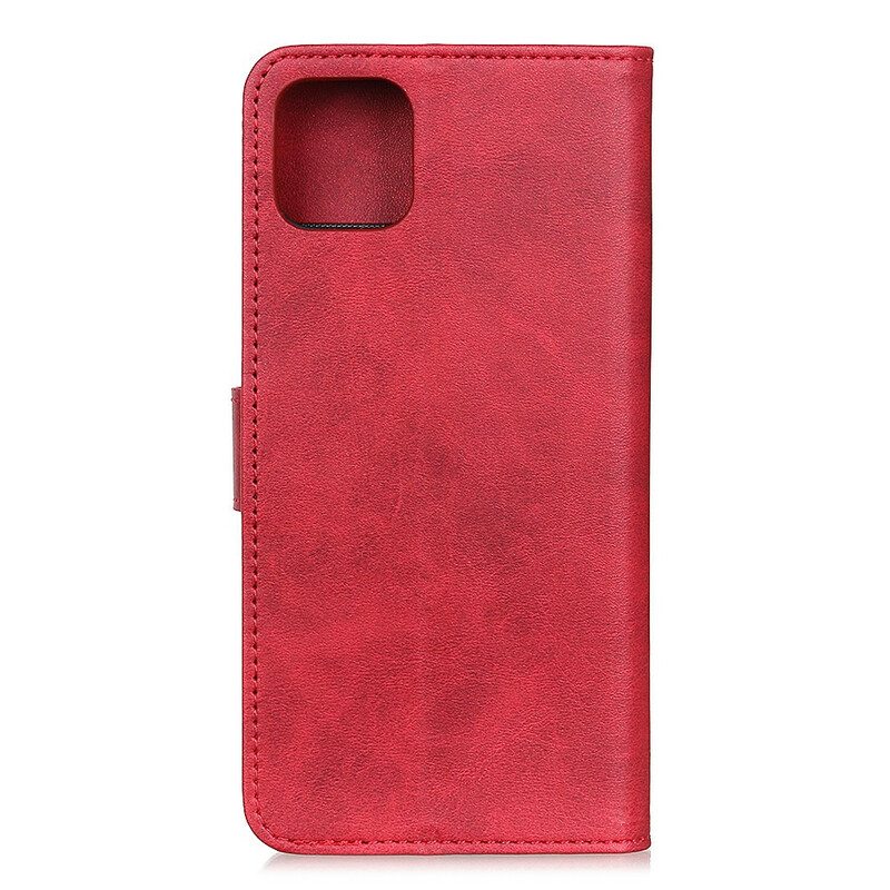 Kotelot iPhone 12 Mini Retro Mattanahkaefekti